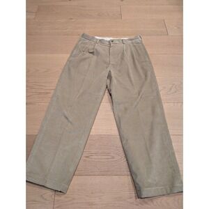 Vtg‎ Corduroy Pants Eclectic Grandpa Pleated Beige Brooks Brothers 346 W34 L30